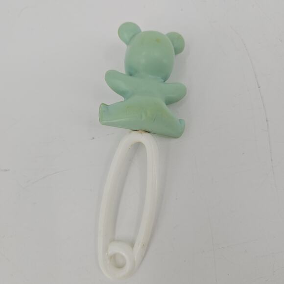 Antique Vintage Celluloid Teddy Bear Baby Rattle Children's Teething Toy Rare - Picture 2 of 7